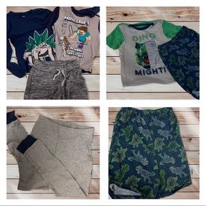 7/8 PJs Minecraft+Dinosaurs (6 pc)